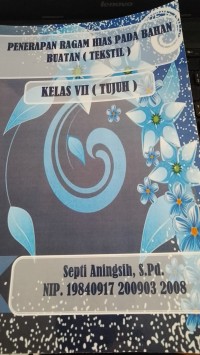 Image of Penerapan ragam hias pada bahan buatan (tekstil) kelas vii