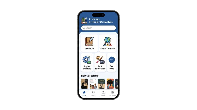 E-Library App Mockup